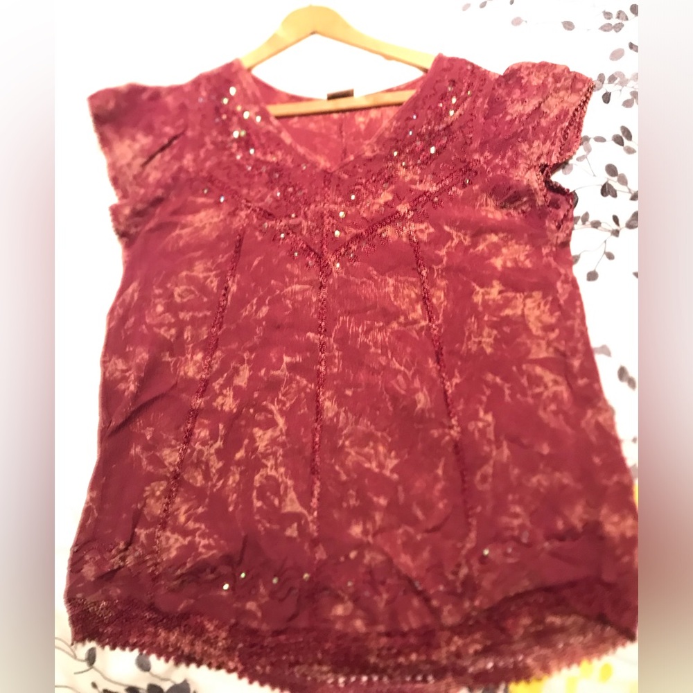 Sleeve Advance Apparels Shirt
Sequins Embellished Plus Size - Picture 9 of 9